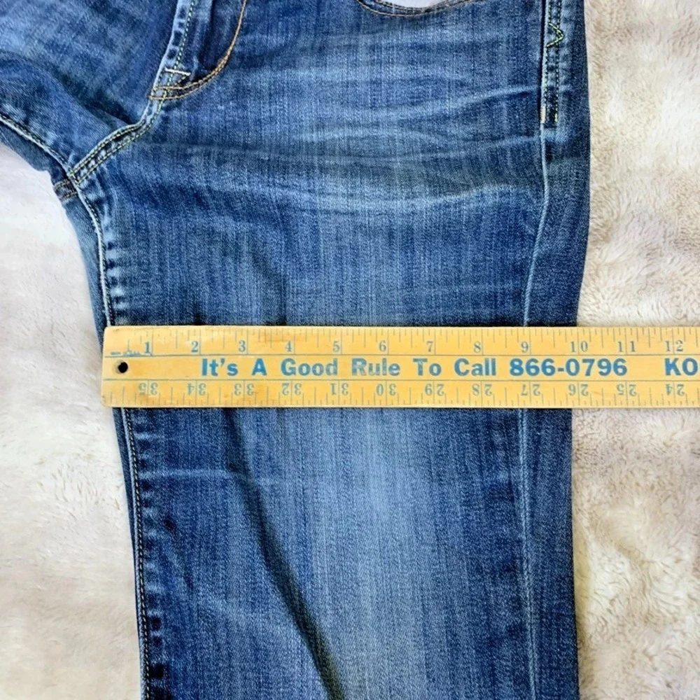 Lucky Brand Sweet N Low Bootcut Jeans Womens 8/29 Blue Denim Embroidered Pockets